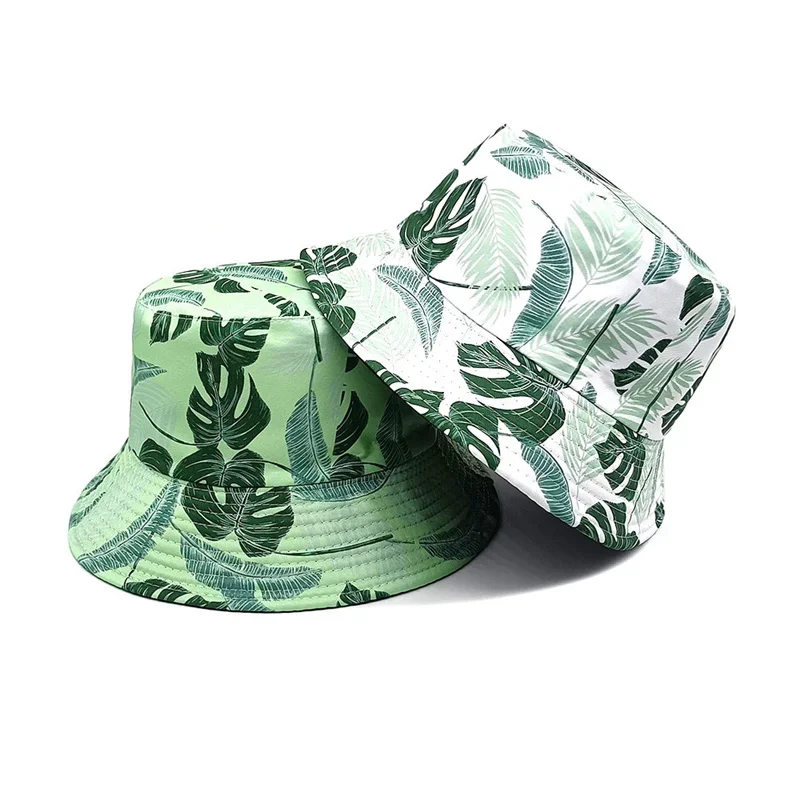 Four Seasons Polyester Cartoon Print Bucket Hat Fisherman Ha
