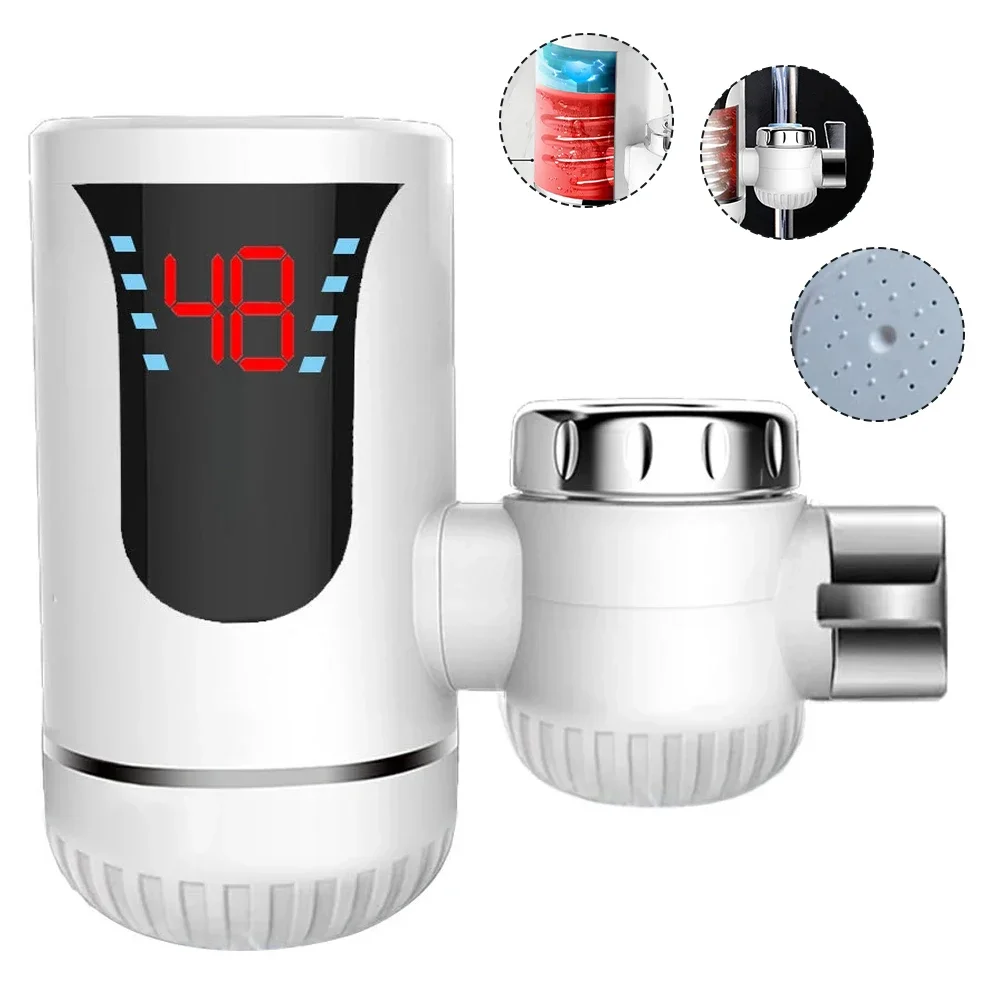 For Instant Hot Water Supply 14*13*6.5cm Tankless WaterHeater ABS Material Construction Compact Installation Size