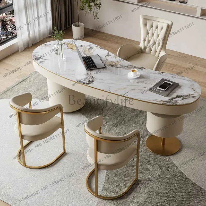 Upgrade Reception Office Table Aesthetic Luxury Writing Modern Office Desk Standing Specialty Cute Mesa De Escritorio Furniture