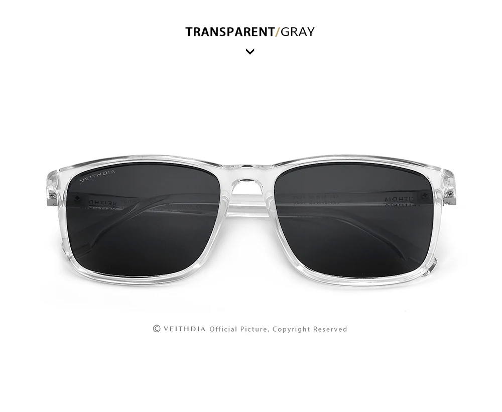 VEITHDIA Marke Männer Frauen Sonnenbrille Unisex Retro TR90 Sonnenbrille Polarisierte UV400 Objektiv Vintage Brillen Sonnenbrille Für Männliche 7521 – Detail 27