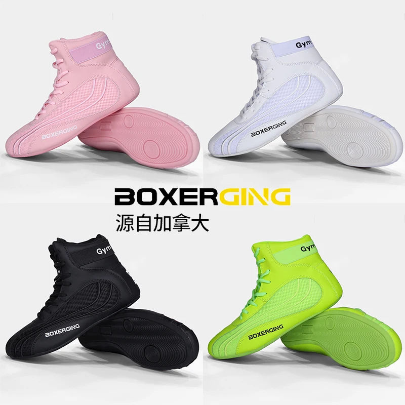 2024 New High Quality Professional Wrestling Boots for Men Women Breathable Boxing Sport Shoes Couples Fighting Shoe Unisex