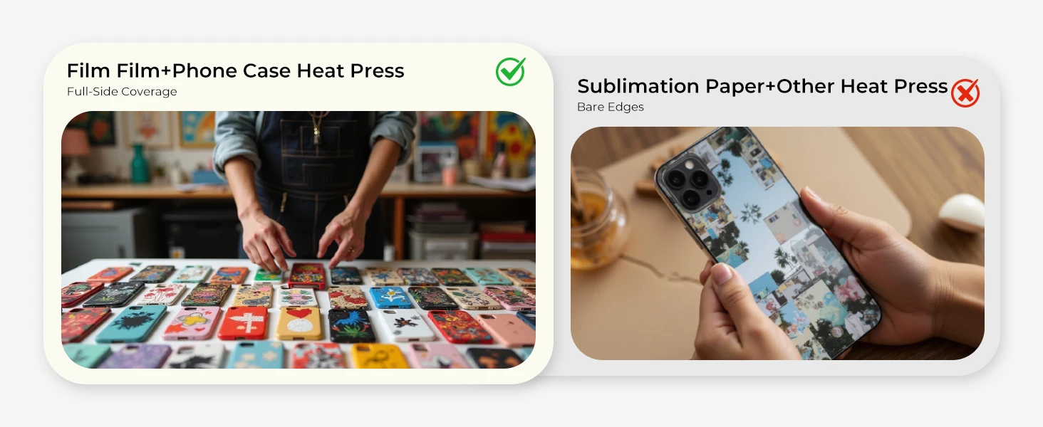 HTVRONT 20/50/80/100Pack A4 Sublimation Film Bundle Printable Sublimation Heat Transfer Film For H17 Phone Case Heat Press