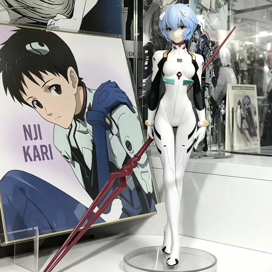 Hot Exquisite Ayanami Rei Action Figure Spear Of Longinus Neon Genesis Evangelion EVA Anime PVC Collectible Ornament Desk Decor - view 3