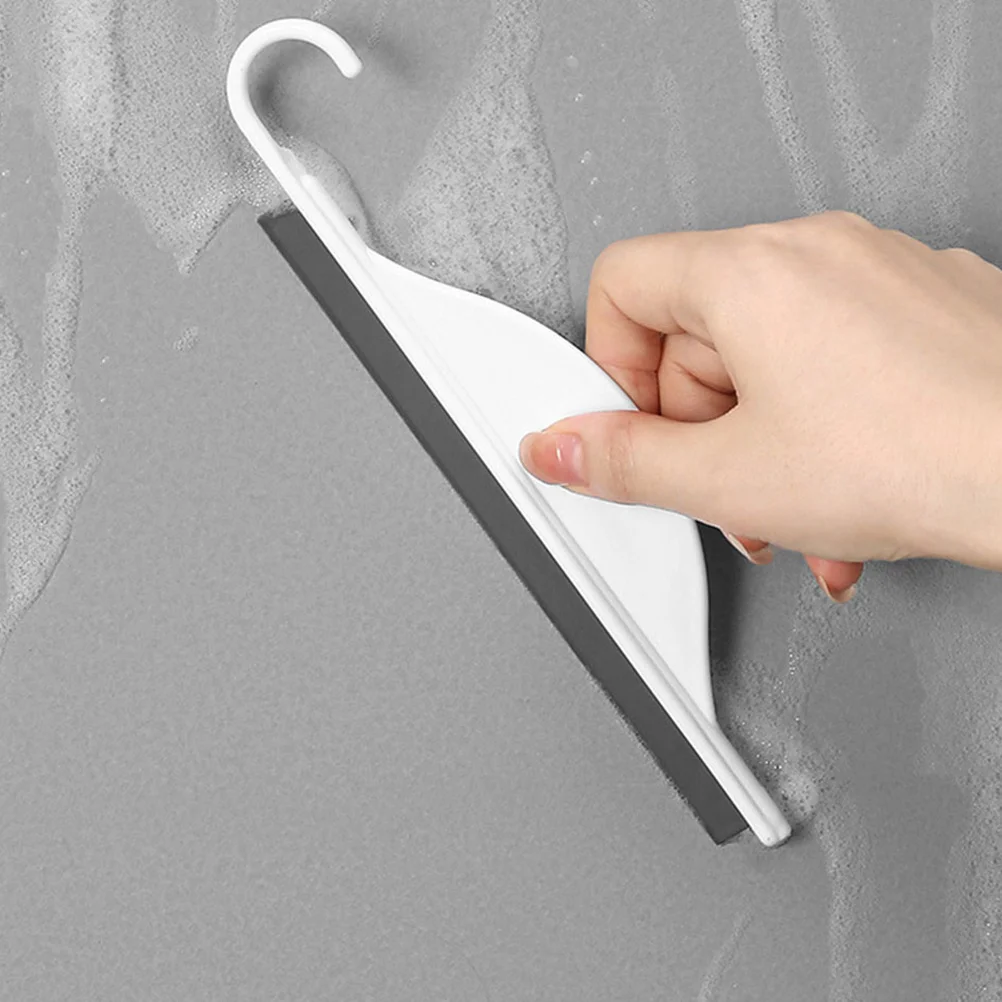

4Pcs White Mini Squeegee Kitchen Bathroom Handy Shower Squeegees Hanging Hook Mirror Sink Water Scraper Tool Shower Squeegees