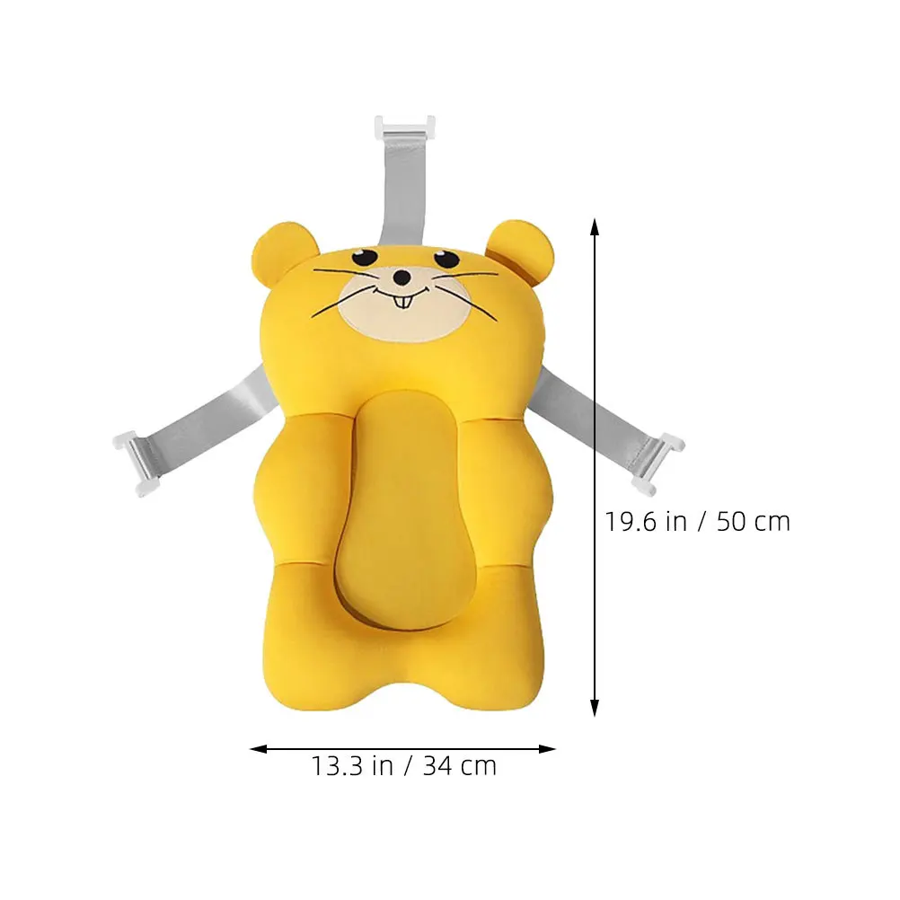 العائمة حمام الطفل حصيرة دعم وسادة لحديثي الولادة المضادة للانزلاق حوض الاستحمام الرضع وسادة تصميم قابل للطي لسهولة التخزين لطيف الكرتون #4
