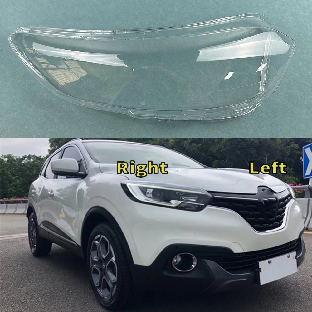 For Renault Kadjar 2016 2017 2018 Front Headlamp Cover Transparent Mask Lamp Shade Headlight Shell Lens Auto Replacement Parts