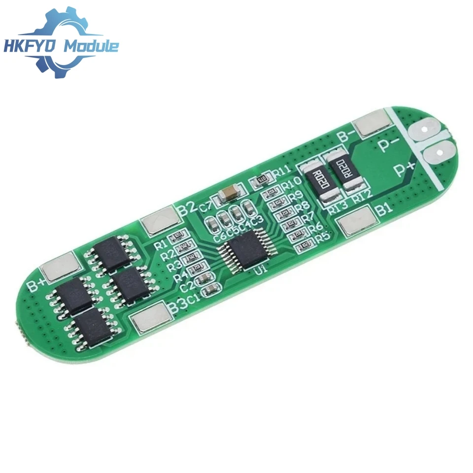 4 Series Ternary 14.8V 18650 Lithium Polymer Battery Protection Board 16.8V Anti-overcharge Overdischarge 12A Current Limit