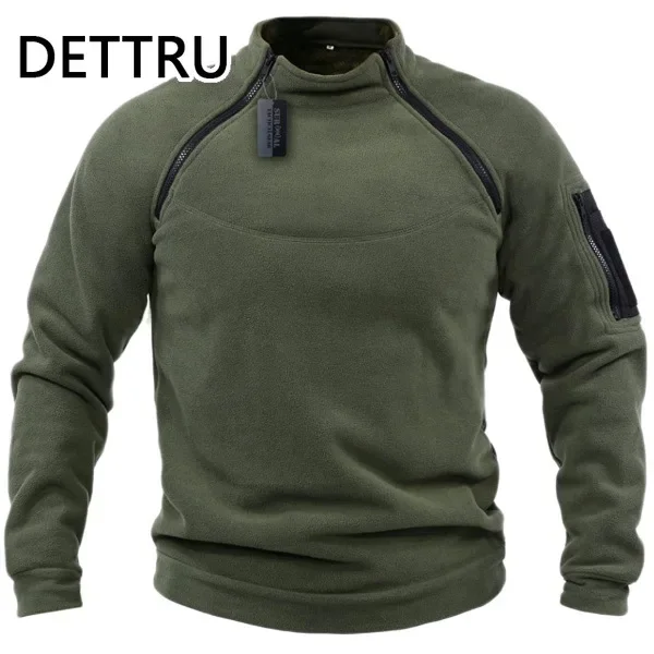 Mens Streetwear  Sweatshirt Fleece Winter Zipper Pullover Fashion Men\'s Solid Color Loose Lamb Thick Jacket Men Clothing