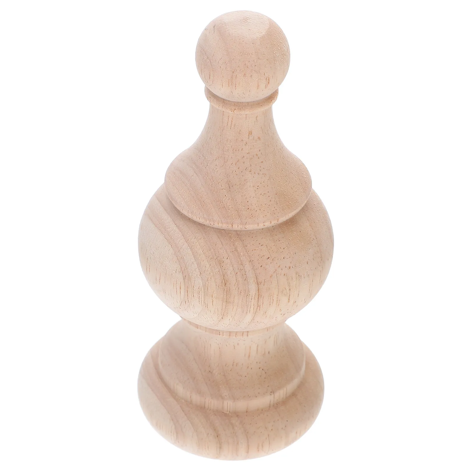 Wood Finials Unfinished Bed Post Decorative Topper for Curtain Rod Staircase Furniture Solid Unpainted Wood Post Finial Khaki