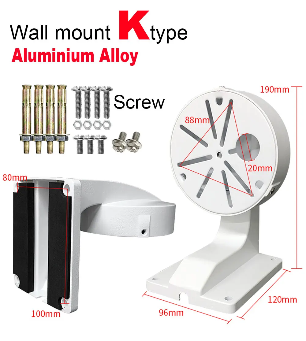 Wall Mounting Bracket Stand Metal Holder for Mini Dome IP Camera CCTV Security Video Surveillance Round Dome Camera