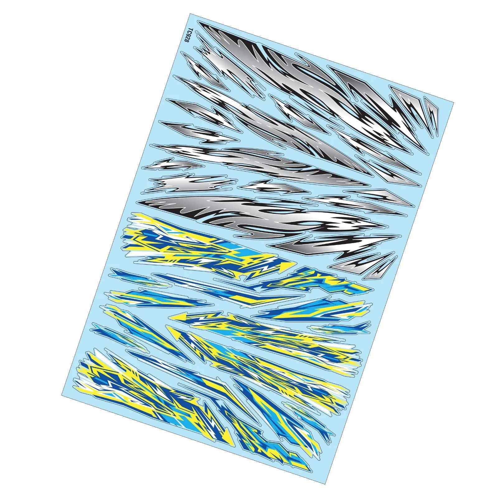 Pegatina de rayo intermitente A4 RC 1/10, carcasa de cuerpo ya cortada para RC Drift Touring Truck Monster GT Crawler Scale