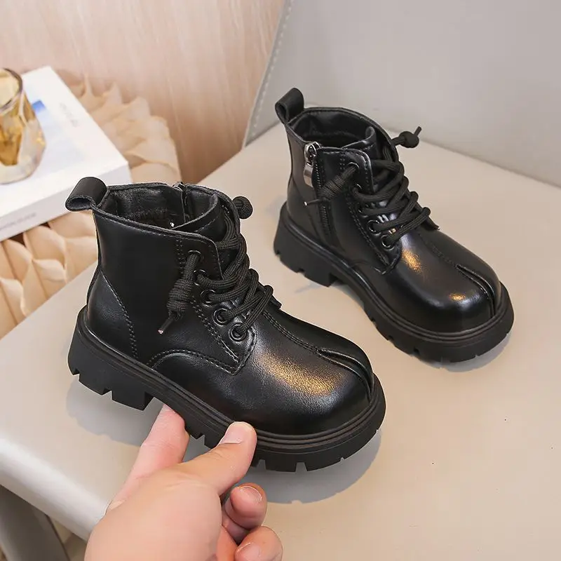 

Baby Autumn Winter New Boots for Kids Girls Thickened Fleece Lined Soft Sole Waterproof Snow Boots