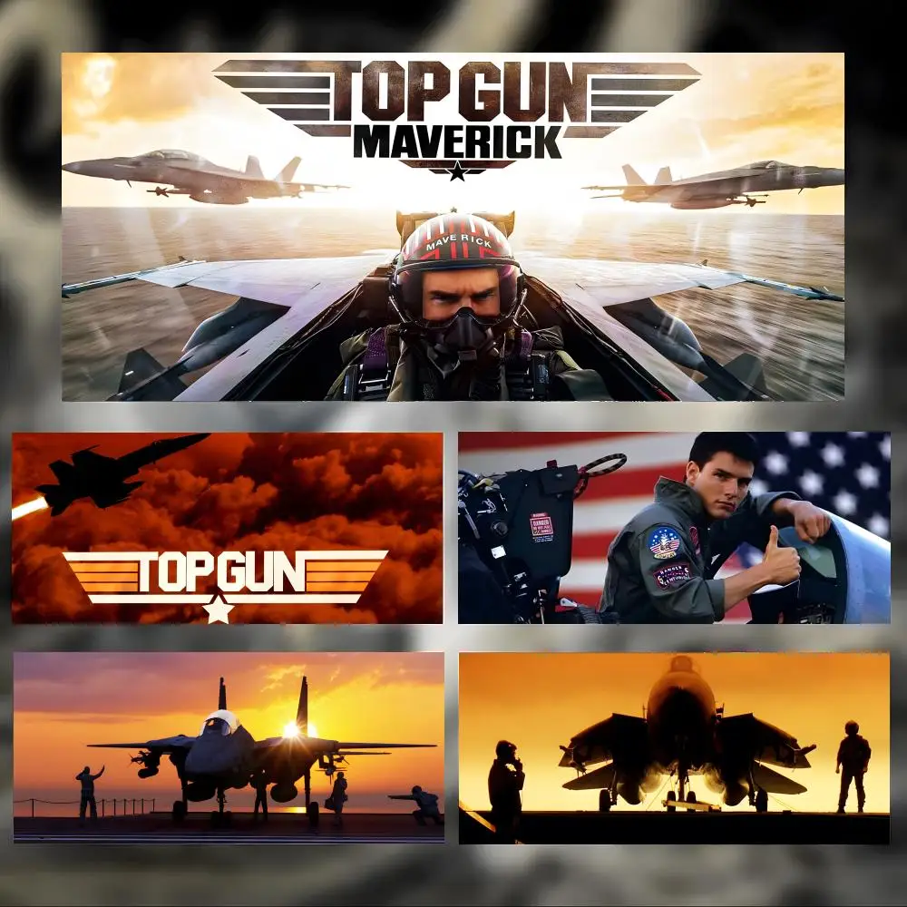 Cool Action Movie Airplane T-Top Gun Mouse Pad Large Thick Desk Pad Stitched Edges Gaming Mouse Mat for PC