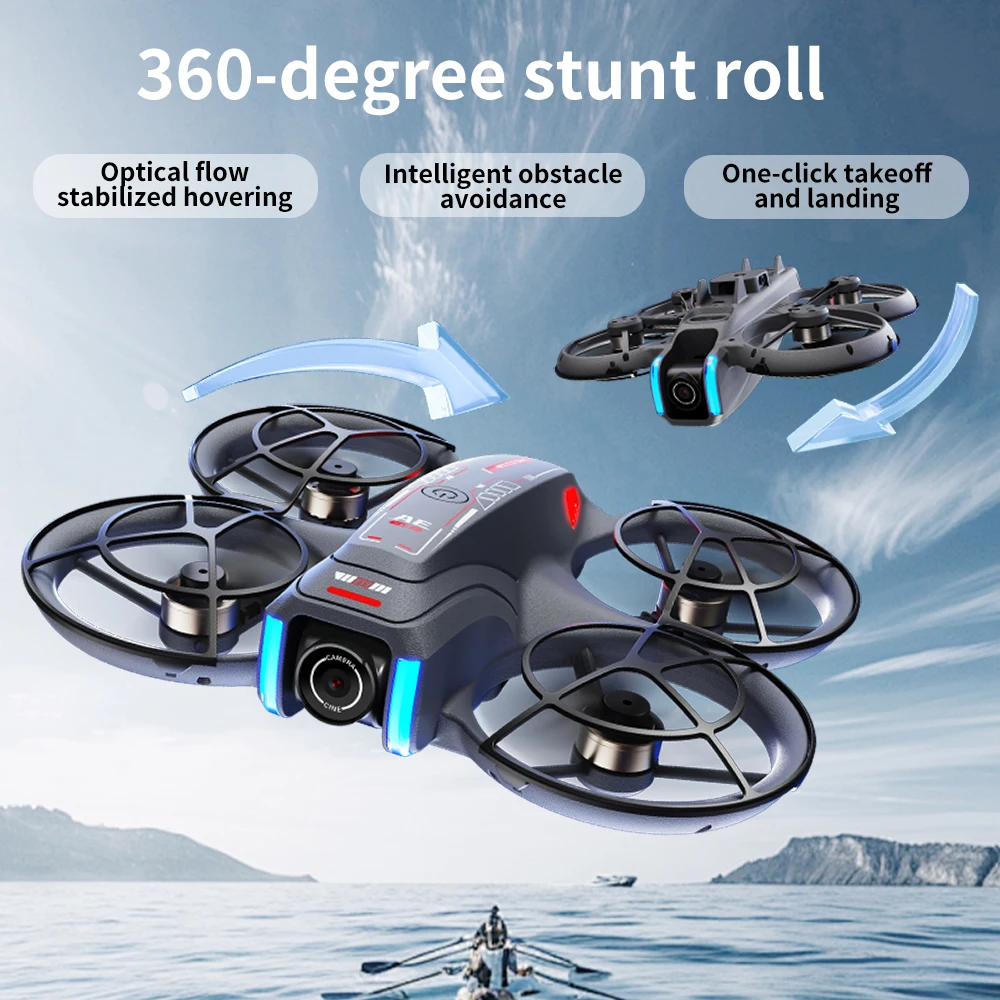 Picture 7: Brushless optical flow hovering, obstacle avoidance 360 ° flipping headless trajectory flight adjustment Level 3 wind resistance