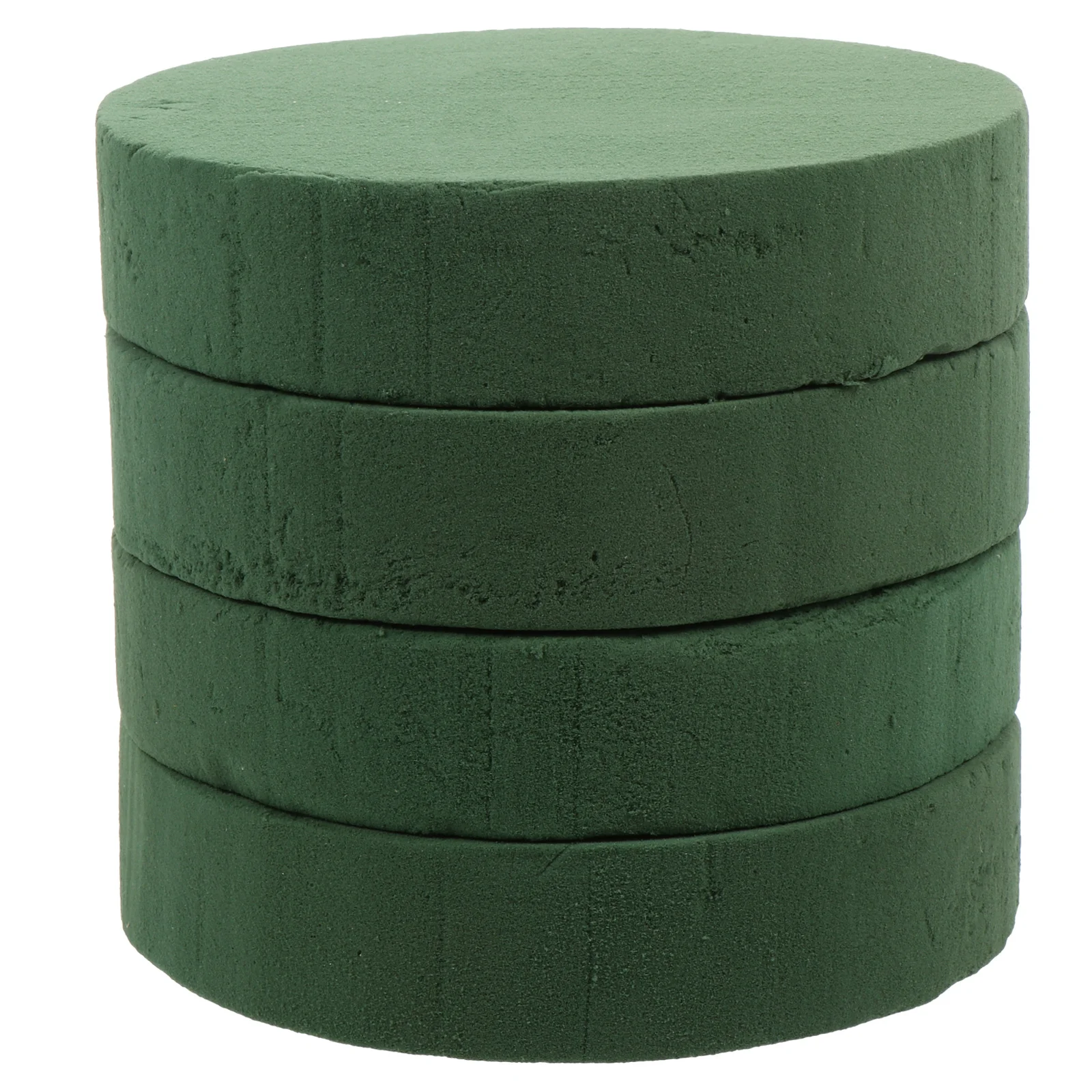 

4pcs Round Floral Foam Blocks Strong Water Absorption For Flower Arrangements Wedding Floral Mud Plant Foam Round Bricks Garden