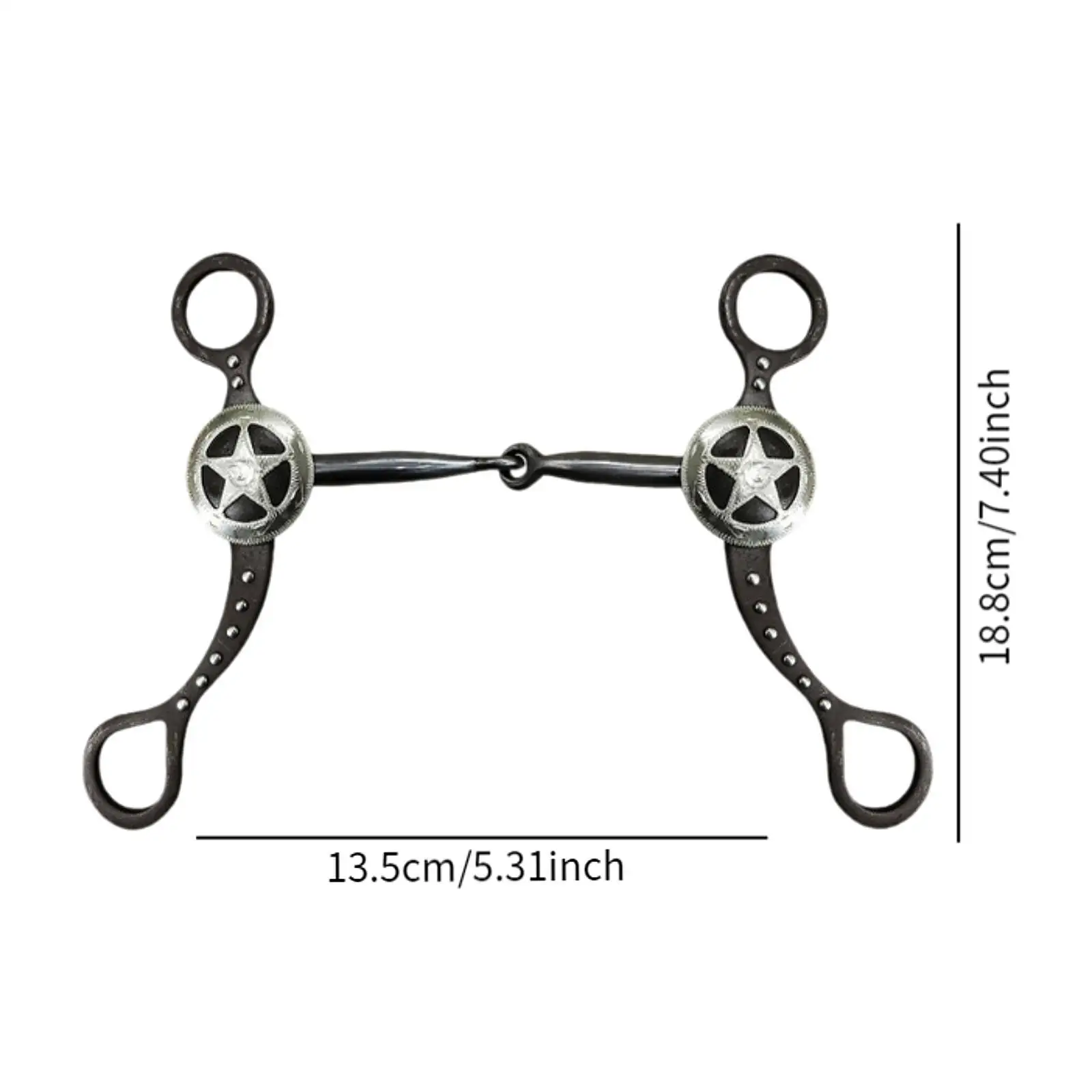 Horse Bit Professional Horse Equipment for Horse Racing Accessory Horse Chewing Training Bit Stainless Steel Horse Snaffle Bit