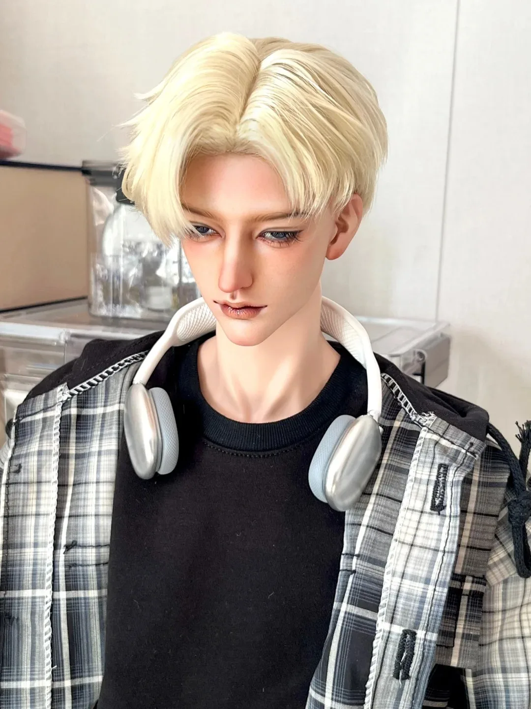 New 70cm BJD doll SD 1/3 zak Male Muscle Boy CANE-New Ver joint advanced resin spot makeup
