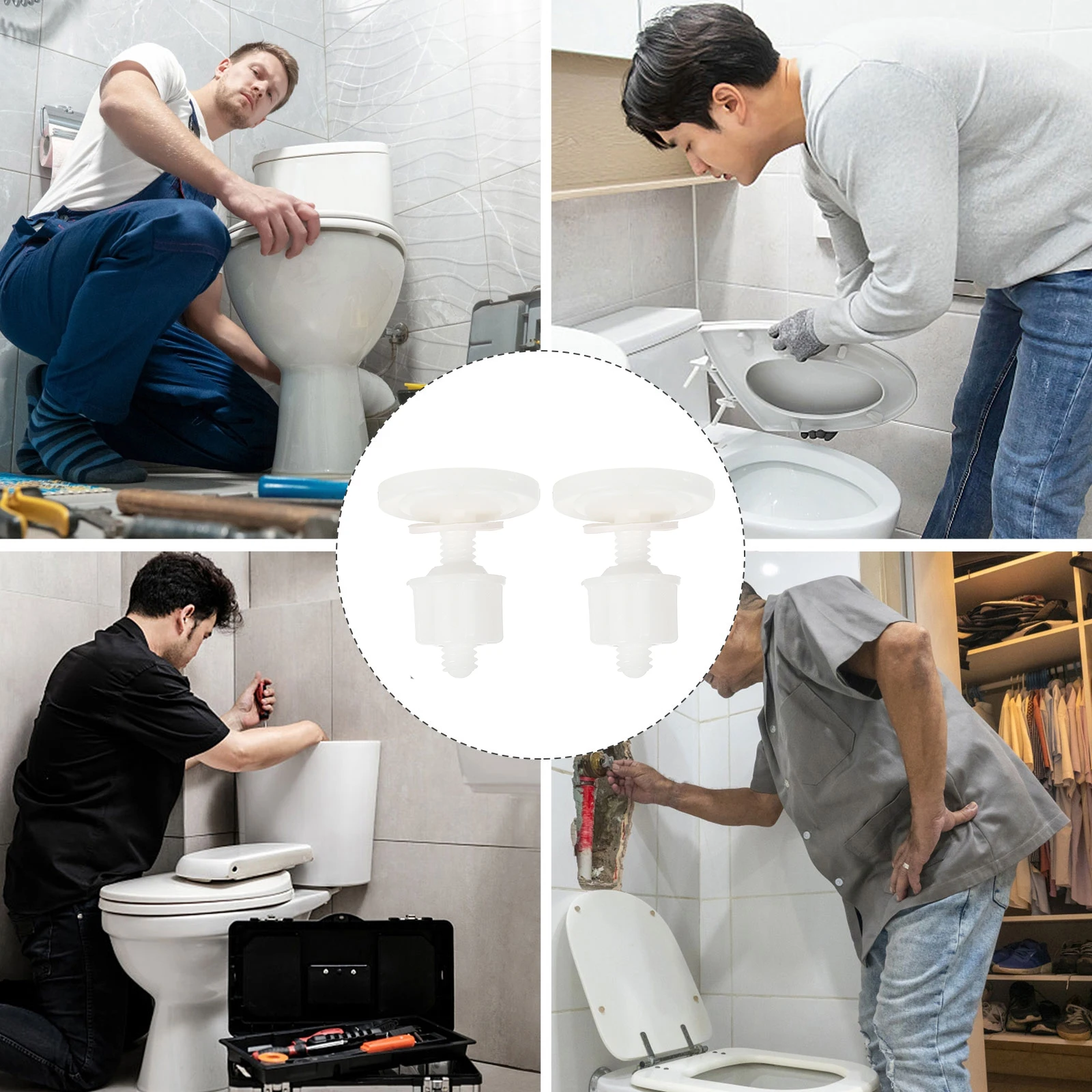 

Toilet Cover Screw Seat Top Fixing Part Screws Installation Kit Accessories Repair Bracket Mounting Equipment Bolt