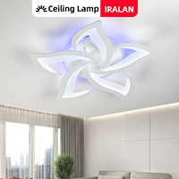 IRALAN Ceiling Lamp Style Blue Purple Pink APP Dimming Lamp Chandelier Bedroom Light Surface Installation AC85-265V Dining Room