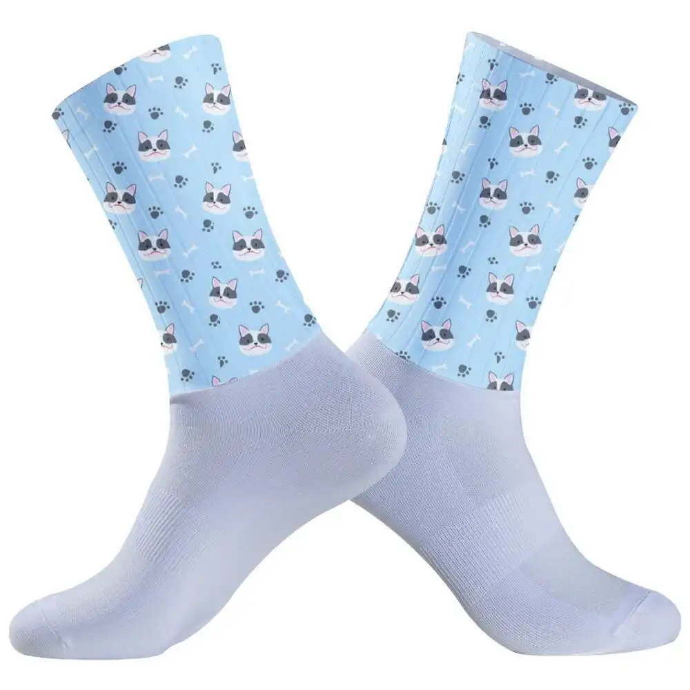 

Новинка 2024, велосипедные носки, амортизирующие дышащие противоскользящие высокоэластичные сжатые мужские носки для бега