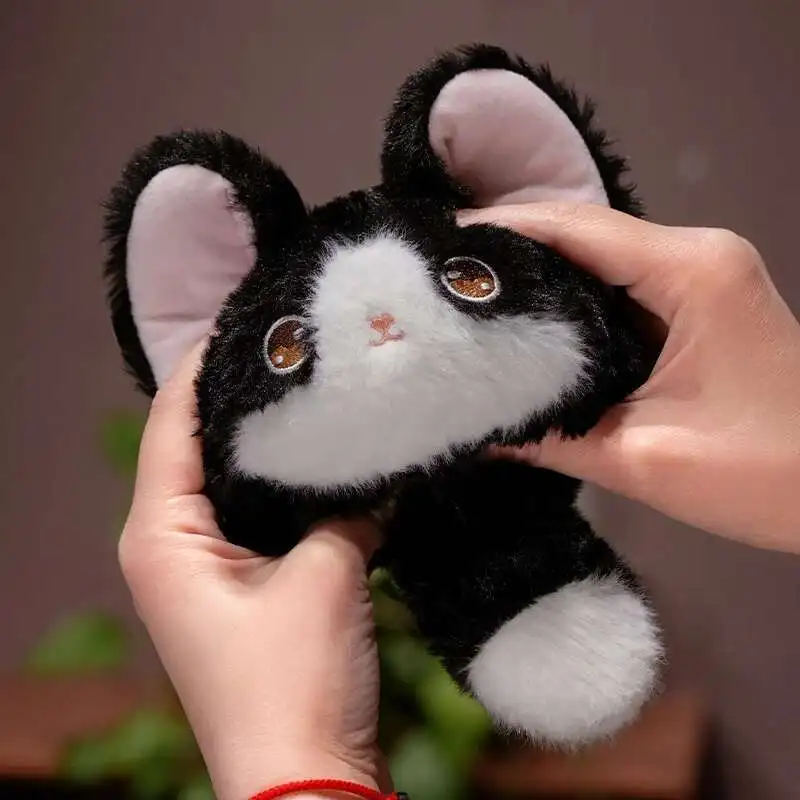 12-25cm Kreskówkowy Pluszowy Zwierzak Piłka Antystresowa Zawieszka Królik, Baranek, Latający Świnia, Rekin, Kot Pluszowa Lalka Brelok Uwalniający Od Stresu