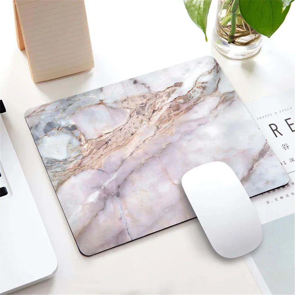 Small Mouse Pad Gamer Computer Desk Mat Pad Rectangle Non-slip Rubber Base Deskpad Table Mat Home Office Desk Accessories