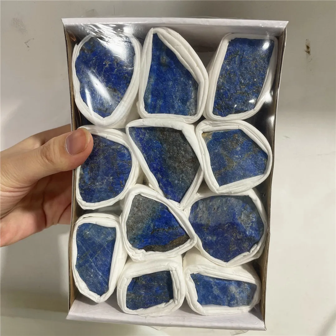 Natural Rough Raw Lapis Lazuli Stone Crystal Mineral Specimen Quartz Gift Boxes Reiki Healing Collectible Gems Bulk Set