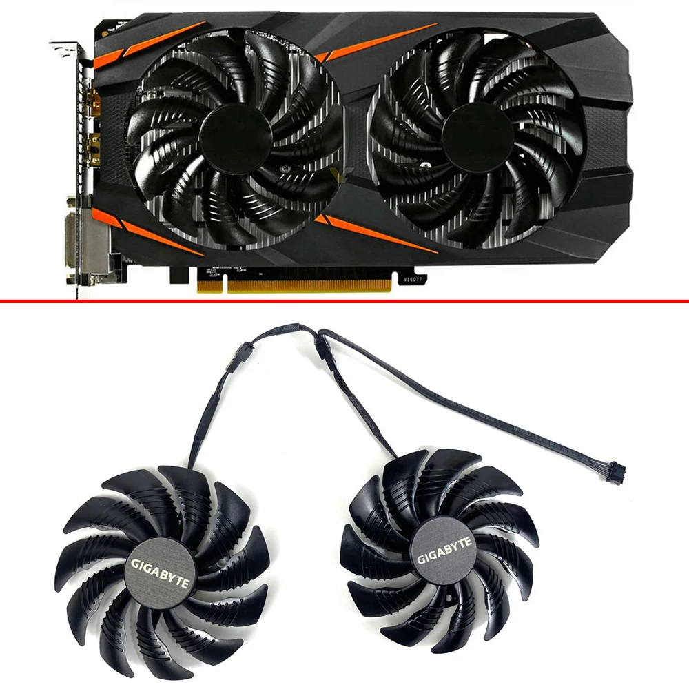 

New 88MM T129215SU 0.50A 4Pin Cooling Fan For Gigabyte GeForce REDEON AORUS RX580/570 GIGABYTE GV-RX5 Video Card Cooler Fans