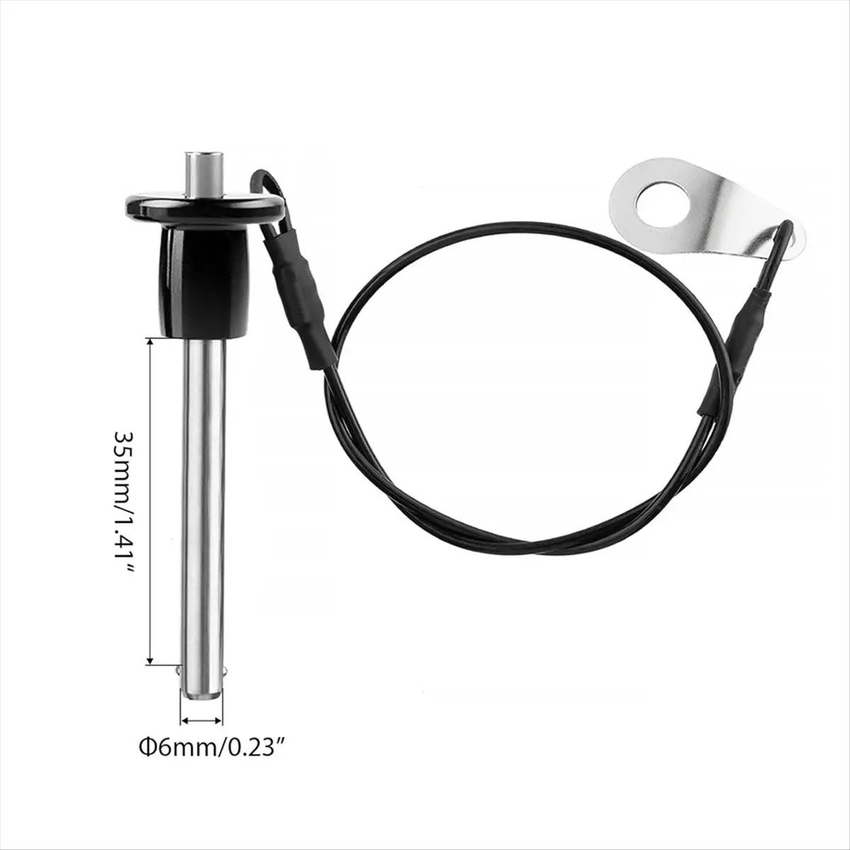 

2 шт. быстроразъемный штифт из нержавеющей стали диаметром 6 мм. Шариковый стопорный штифт с кнопкой и круглой ручкой, используемая длина 35 мм