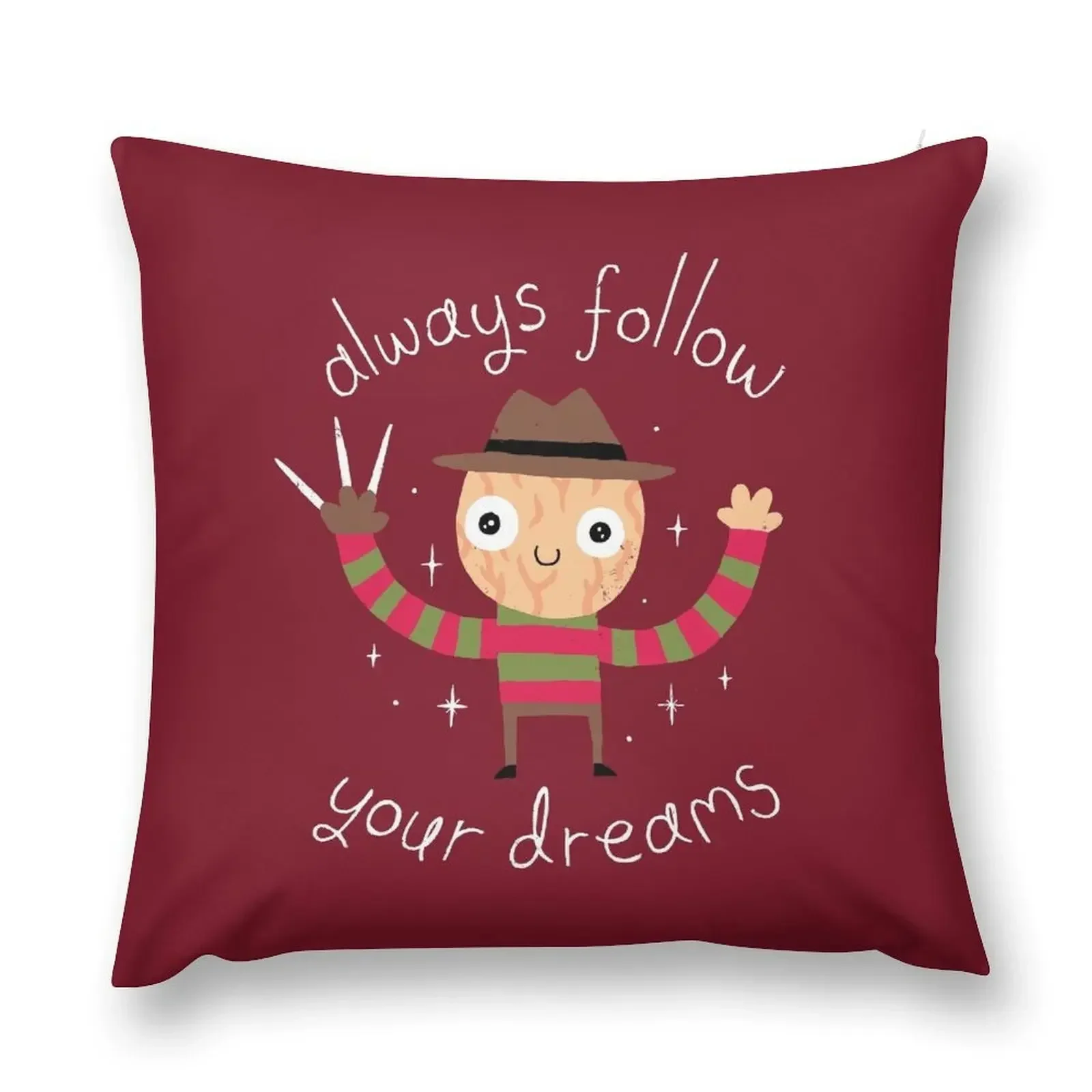 Always Follow Your Dreams Throw Pillow Bed pillowcases Elastic Cover For Sofa Plaid Sofa pillow