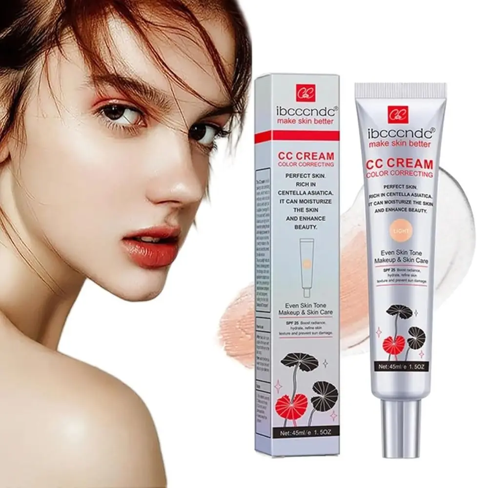 Farbwechselnde, farbwechselnde CC-Creme, feuchtigkeitsspendender, nährender Gesichts-Concealer, 2-in-1-langanhaltende Make-up-Lösung, Gesichts-Make-up