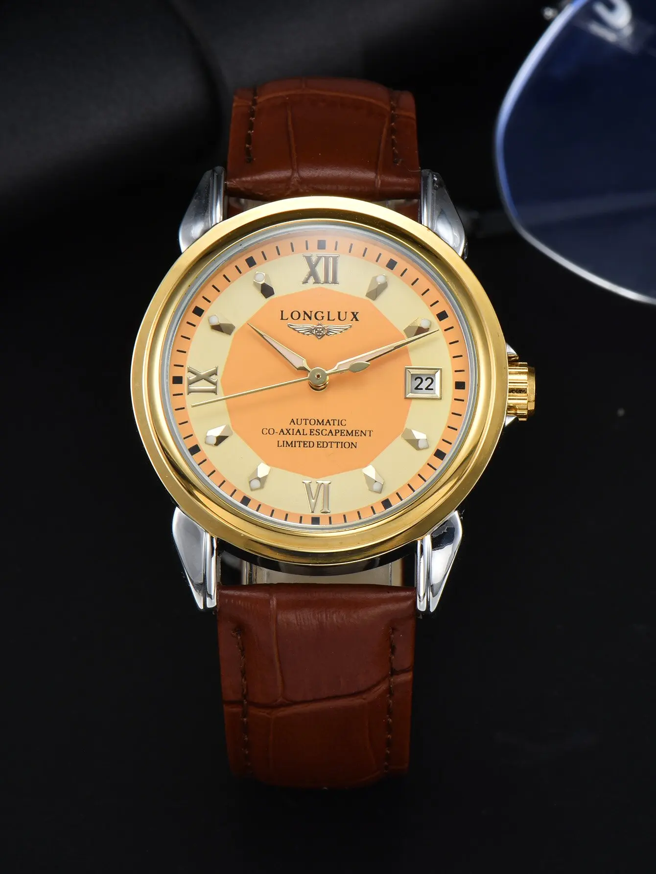 Men's Automatic Watch, Simple Mechanical Leather Timepiece