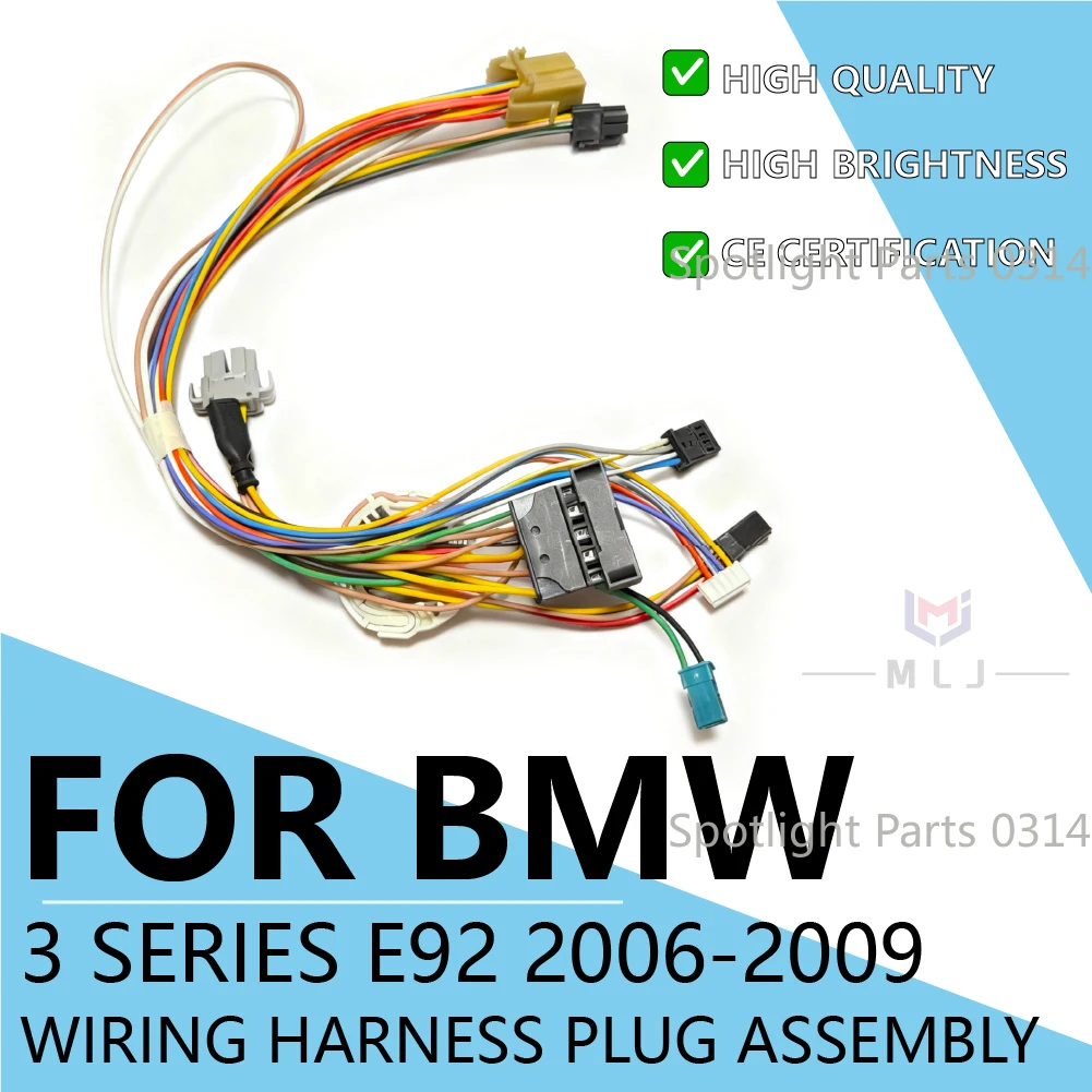 

For BMW 3 Series E92 E93 325I 330I 2006-2009 Headlight Wiring Harness Internal Wire Harness Plug with AFS DRL Car Accessories