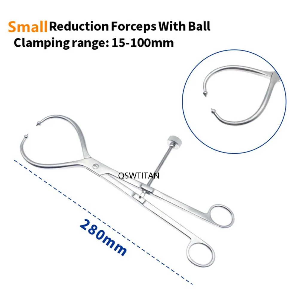 Imagem -05 - Pinça Ortopédica de Redução Ortopédica com Esfera de Redução Pontiaguda Fórceps Ósseos de Aço Inoxidável Instrumentos Ortopédicos