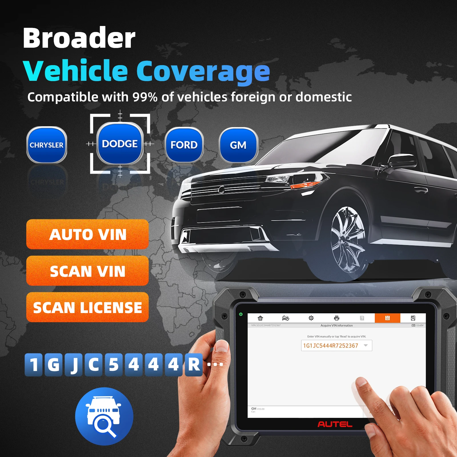 Autel MaxiCOM MK908PRO II أدوات تشخيص السيارات J2534 مبرمج Obd2 الماسح الضوئي ECU برمجة الترميز AutoScan 2.0