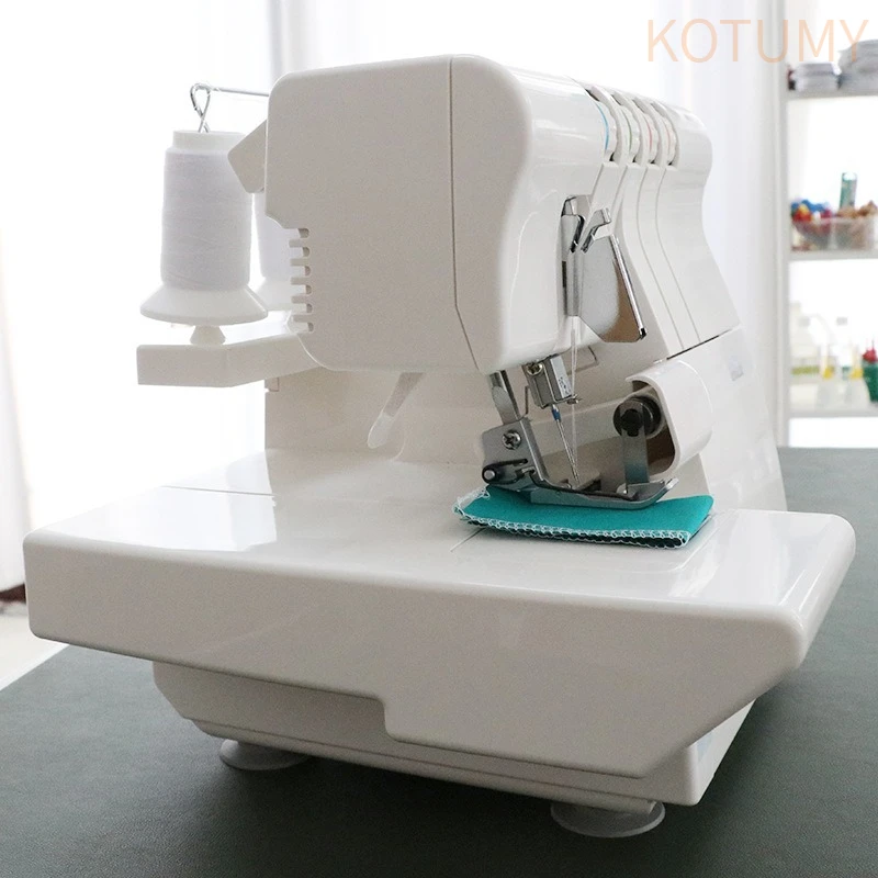 Multi Functional Household Electric 644 Overlock Sewing Machine, Flat Bed, Multi Feed Automatic Foreskin Locking