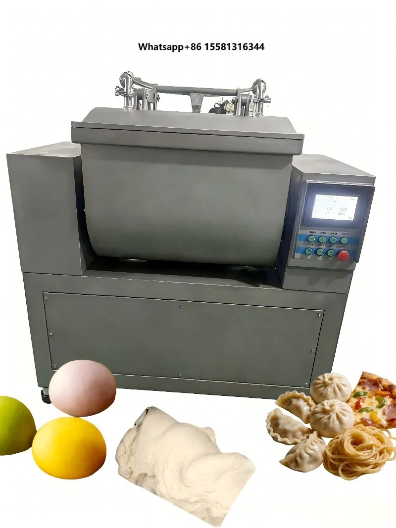 Commercial Vacuum Dough Mixer for Bread Pizza Dough Flour Mixer for Bakeries Restaurants for Wheat Meat