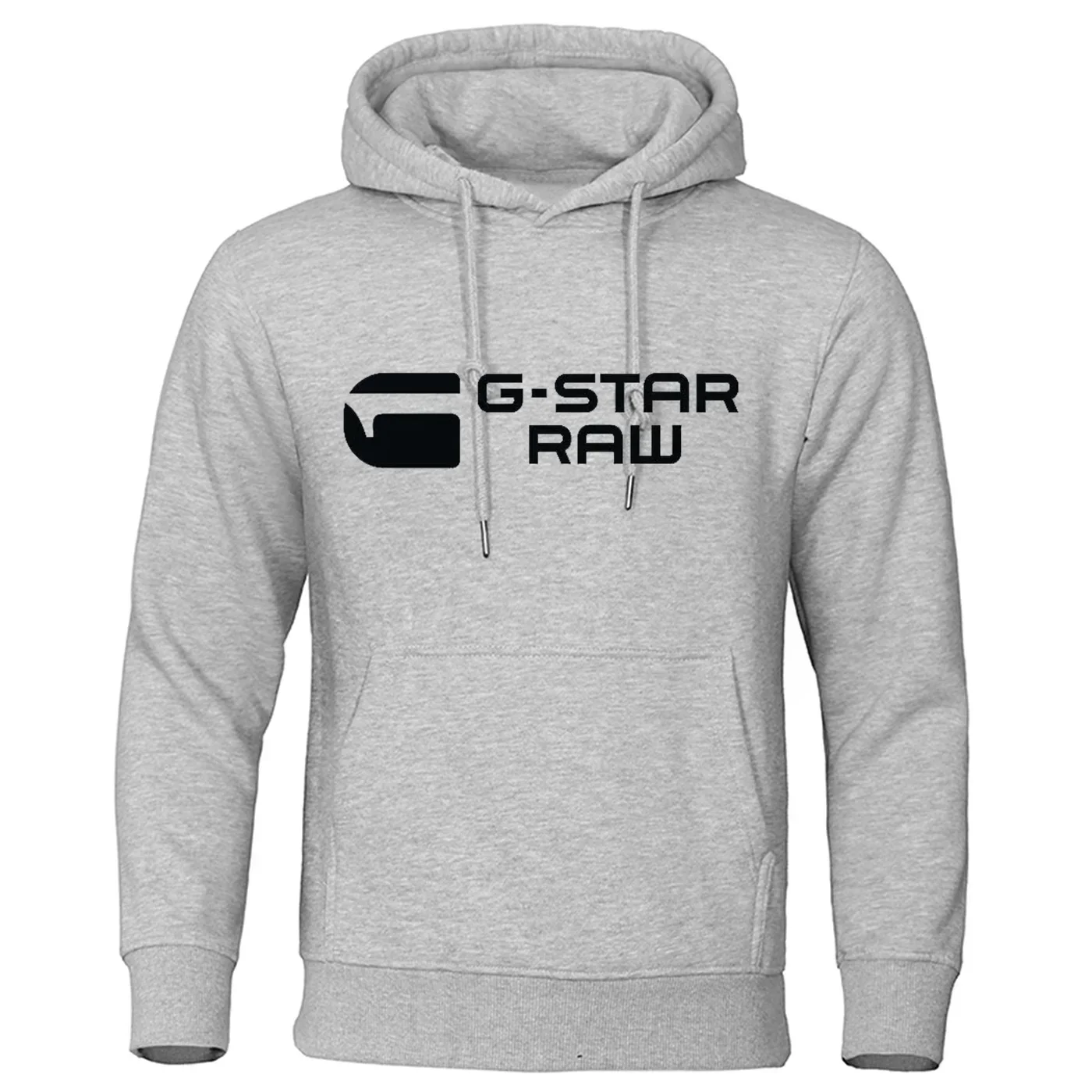 2024 New G-star RAM trendy fashion casual sportswear comfortable printed loose top pullover men\'s hooded sweatshirt street wear