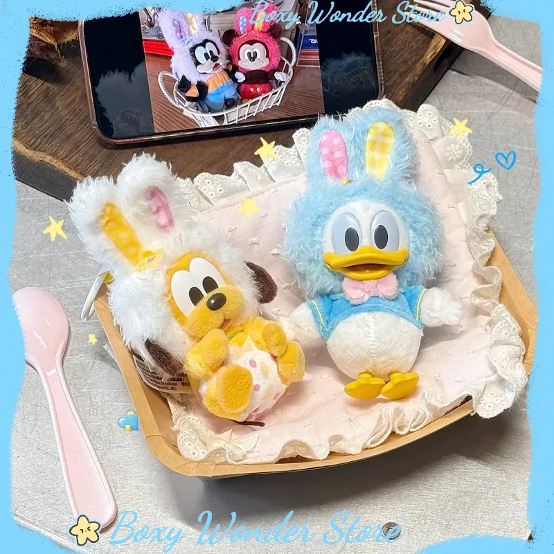 

Genuine Disney Easter Egg Series Plush Blind Box Cartoon Character Stuffed Bag Charm Collectible Pendant Gift Desktop Ornament
