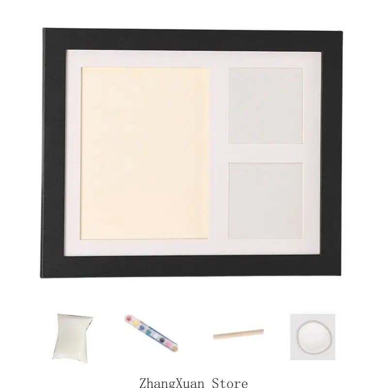 Fotorahmen-Set mit Tierpfoten-Aufdruck für Hundebesitzer und Regaldisplay 3XUF – Detail 2