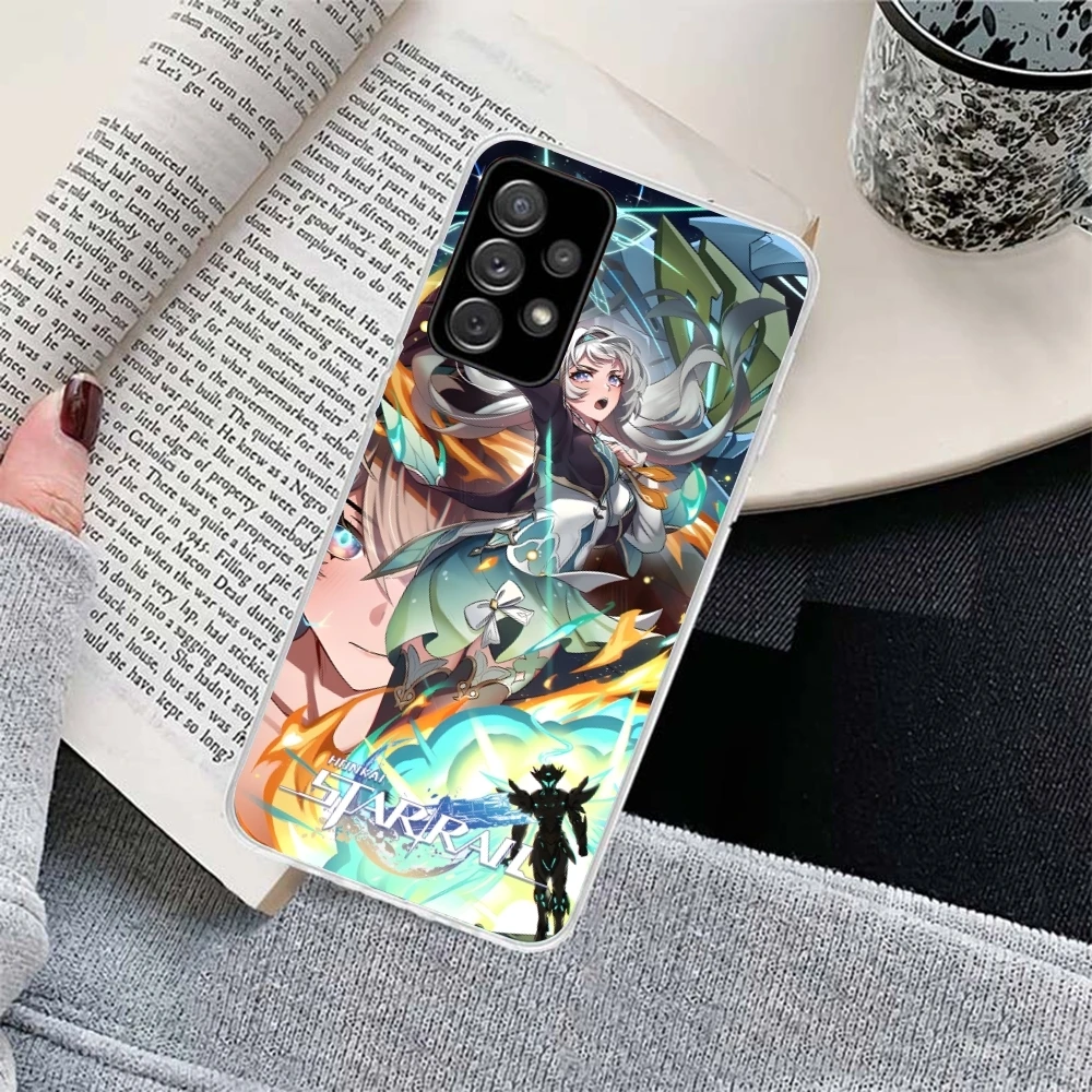 Honkai Start Rail Firefly Mobile Phone Case for Samsung Galaxy S23 S22 S21 Plus Ultra A12 A32 A53 Clear Phone Cover Shell