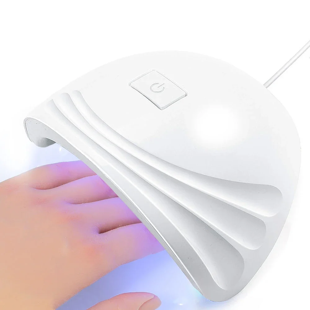 LULAA-Lámpara de uñas UV USB, Máquina secadora de uñas, lámpara LED UV para el hogar, lámpara de manicura para Gel, temporizador inteligente, luz solar, herramientas de arte de uñas