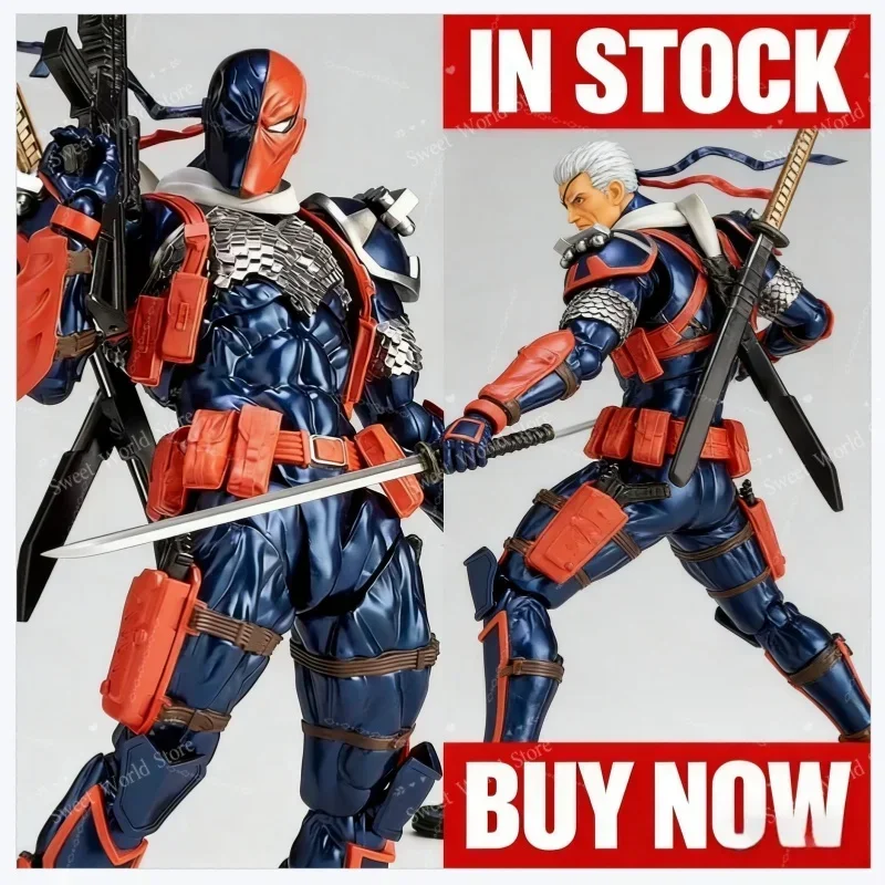 

In Stock Deathstroke Action Figure 17cm Yamaguchi Style Joint Movable Anime Model Desktop Ornament Best Gift