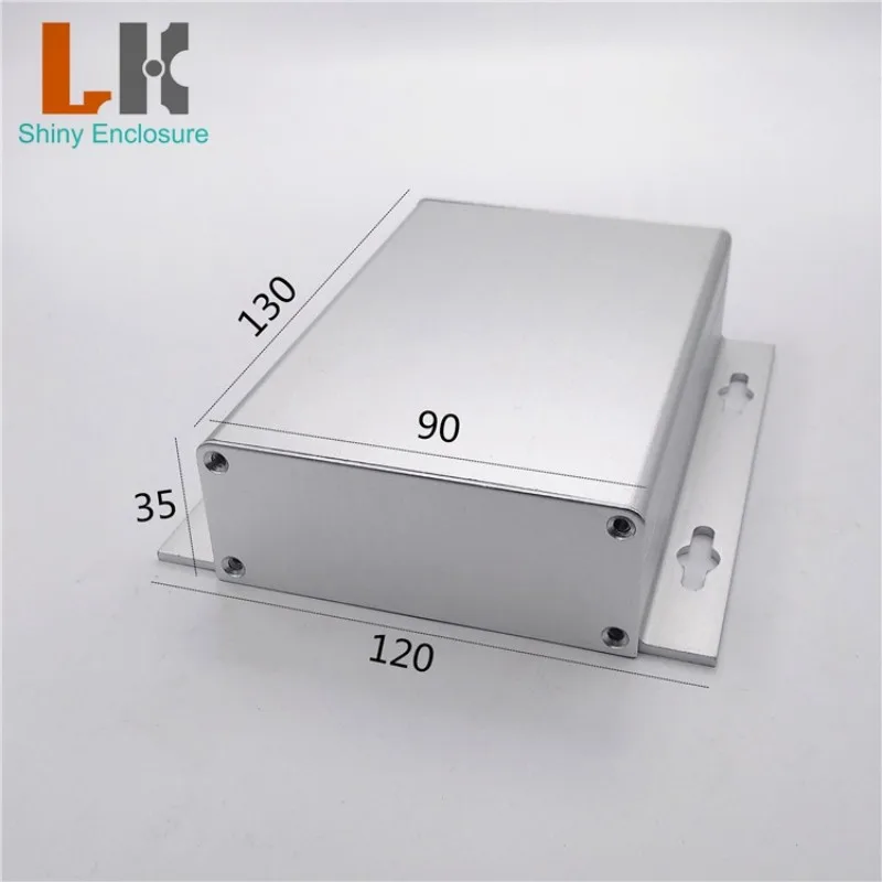 

LK-ALW12 Custom Wall Mount Anodized Aluminum Extruded Case Shell Electronic Enclosure for Electric Project Box 35x120x130mm