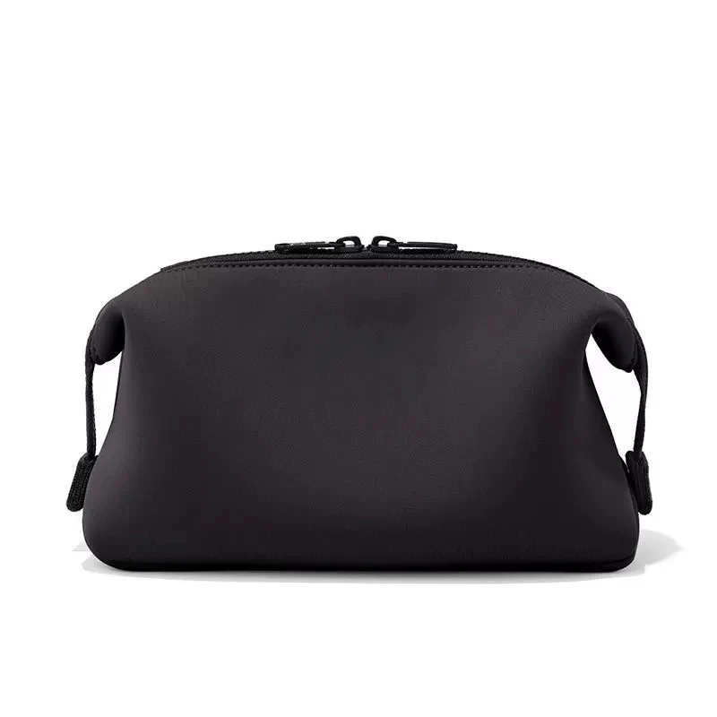 Handheld makeup bag Water Resistant Neoprene Large Capacity Makeup Bag for Women Portable Travel Organizer with Dividers