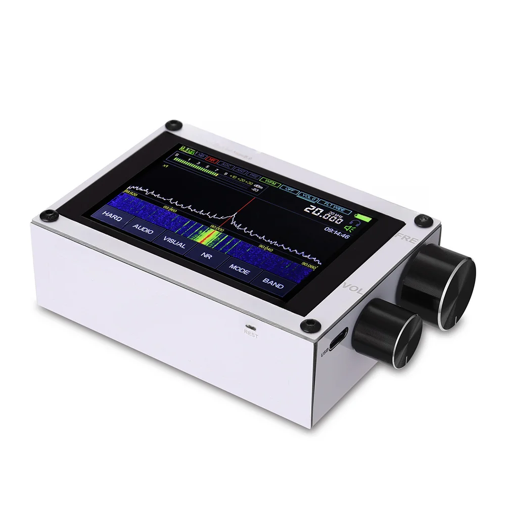Software Defined Radio with 3.5-inch IPS Display Rotary Encoder and Touchscreen for Broadband HF VHF UHF Monitoring