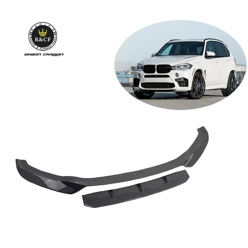 

F85 X5M Vor-style Carbon Fiber Front Lip Splitter Spoiler Front Bumper Fit for BMW F85 F86 X5M X6M