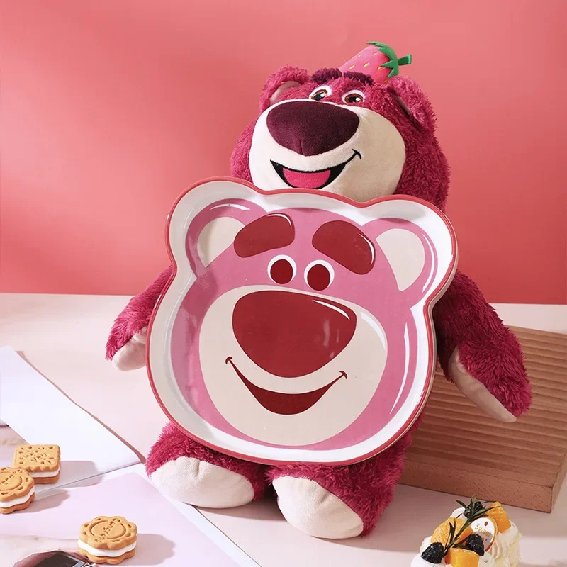 Disney-Assiette à dessert en céramique Harvey Bear pour enfants, dessin animé haut de gamme, forme domestique, petit déjeuner