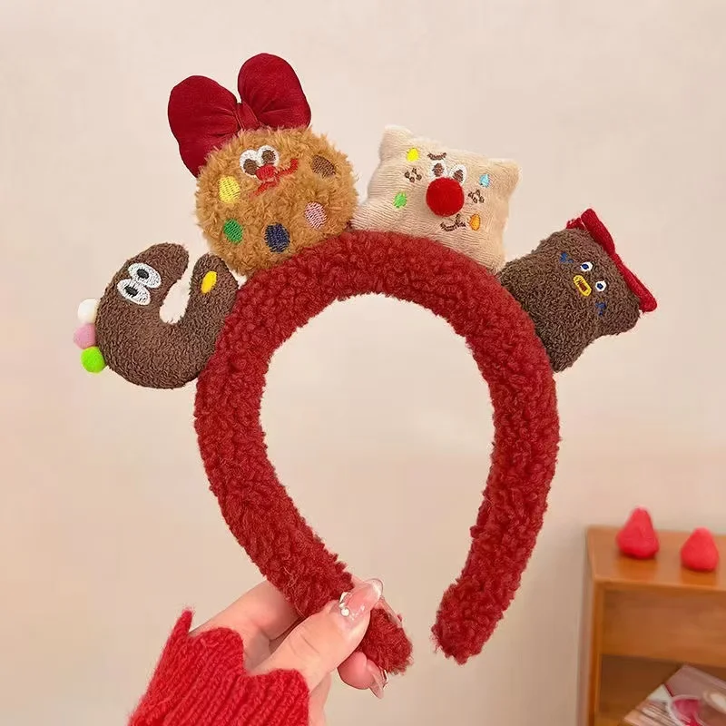 رباط شعر من القطيفة على شكل رسوم كرتونية حمراء ساحرة - طراز قديم لطيف للسيدات، مناسب للارتداء اليومي أو الهدايا. #5