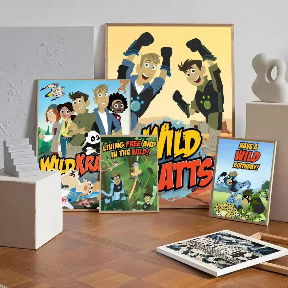 Wild Kratts Anime Poster Wall Art Painting For Home Room Decoration Bedroom Wall Decor Waterproof Posters